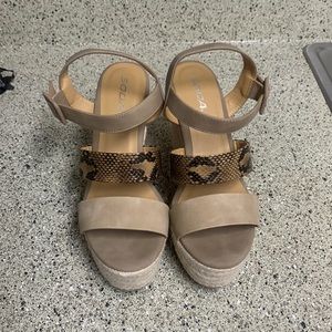 Soda brand wedge sandal